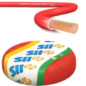 Cabo Flexível 750V 10mm 100 Metros Vermelho- SIL FIOS