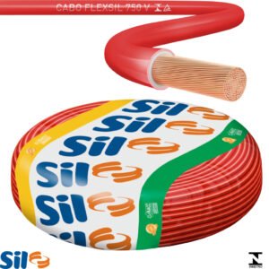 Cabo Flexível 16mm 100Metros Vermelho SIL Fios