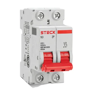 Disjuntor Bipolar 63A Curva C Steck