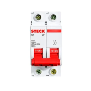 Disjuntor Bipolar 25A Curva C Steck