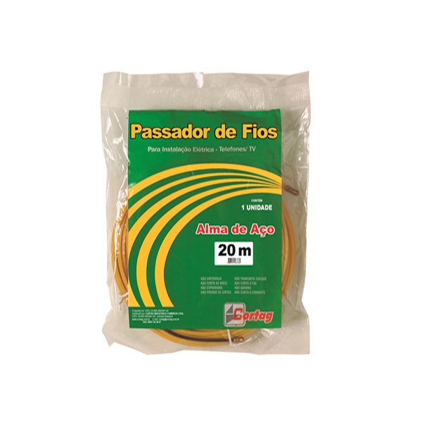 Passa Fios de Polipropileno Aço 20 Metros Cortag