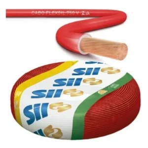 Cabo Flexível 750V 2,5mm 100 Metros Vermelho – SIL FIOS